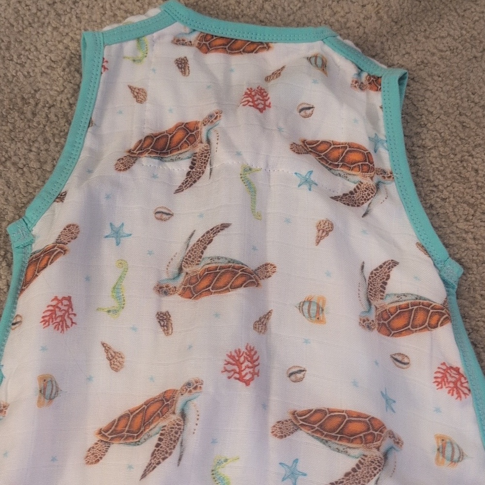 Mies To Go World Of Mies Bamboo & Organic Cotton Ocean Sleep Sack Size 3-6 Month - Picture 7 of 9